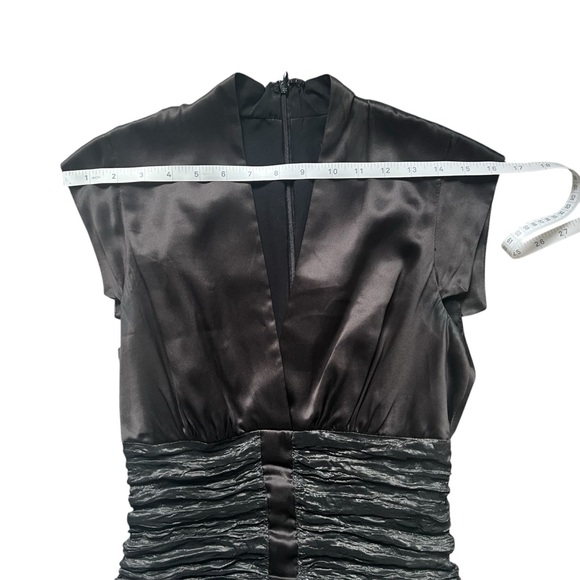 Nicole Miller Ruched Dress, Size 4, Metallic - Picture 7 of 9